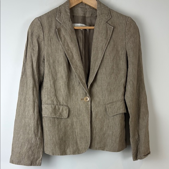 Gerard Darel Linen Blazer Beige Size EU 38 - Picture 1 of 8